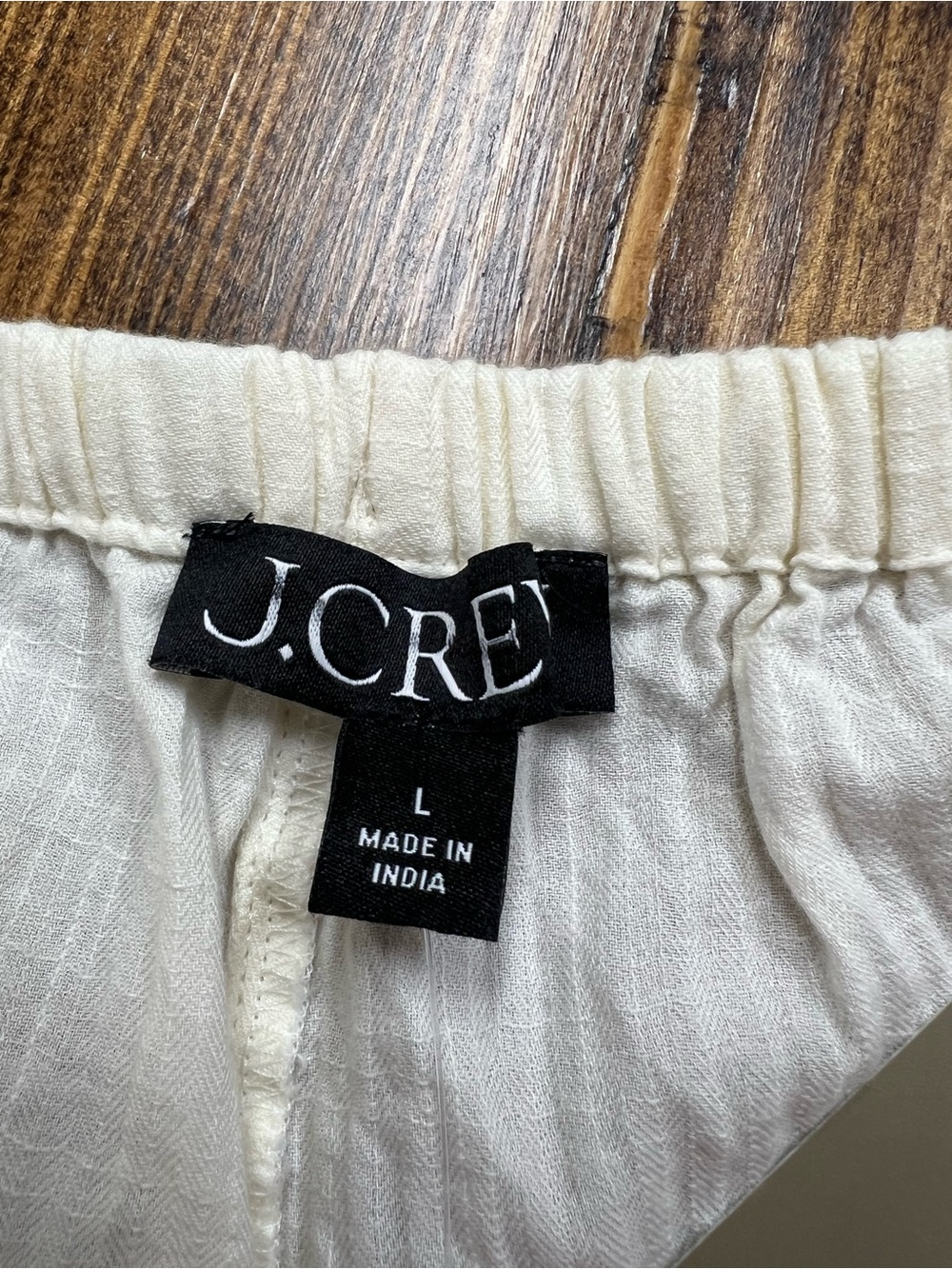 J. Crew Airy Gauze Beach Pant Coverup in Ivory Size Large NWT - Picture 10 of 11